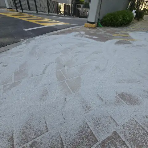 안산 보도블럭침하복구 시공 후